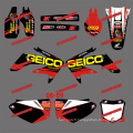 Dirt Bike Stickers & moto & Motocross autocollants pour Honda Crf250r Crf250 moto 2008 2009 (DST0158)